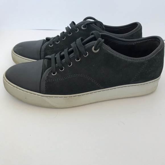 lanvin toe capped sneakers